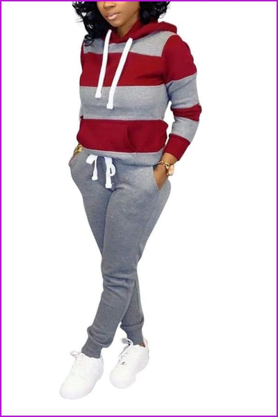 5 Colors Casual Hoodie And Pants Set F275 - Furdela