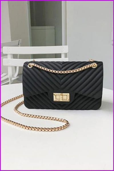 5 Colors Elegant Chain PU Leather Shoulder Bag/Handbag F688 - Furdela