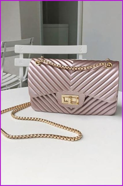 5 Colors Elegant Chain PU Leather Shoulder Bag/Handbag F688 - Furdela