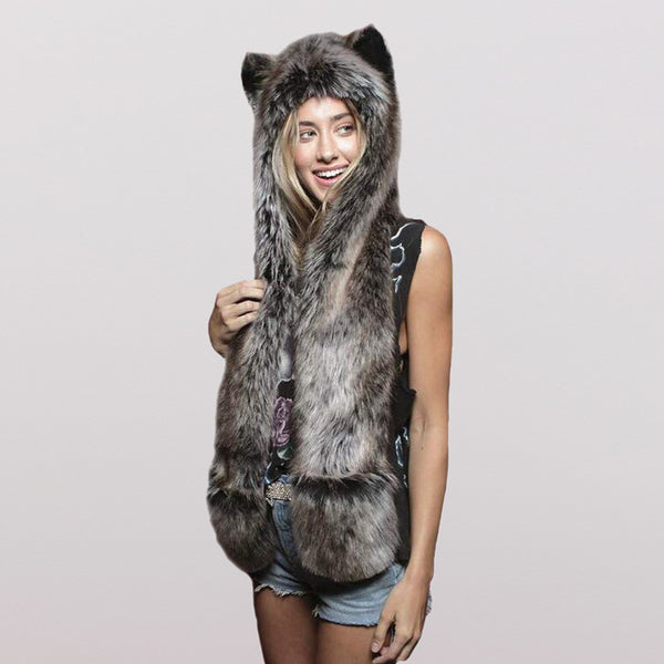 Women Anime Spirit Animal Hood TH4257 Furdela