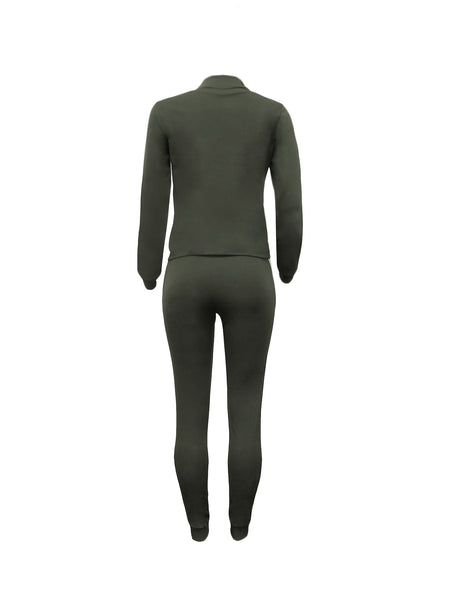 Striped Graphic 2 Piece Tracksuit Outfits LO7413 Furdela