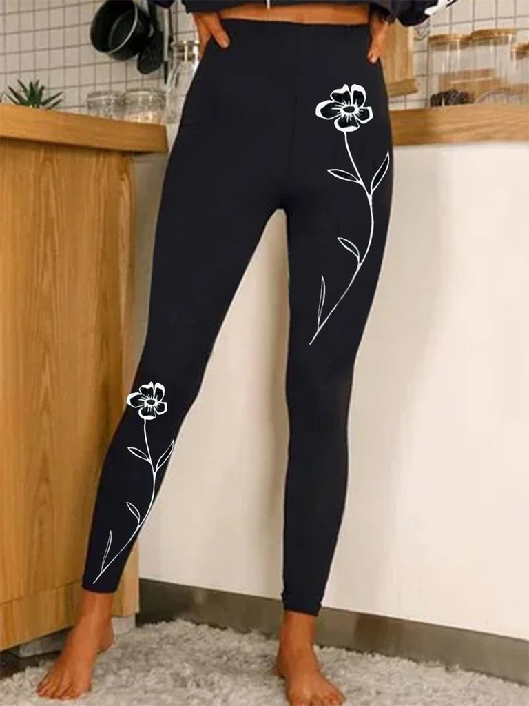 Casual Floral Leggings BB28