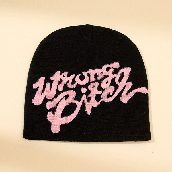 Y2K Letter Jacquard Beanie EH4018 Furdela