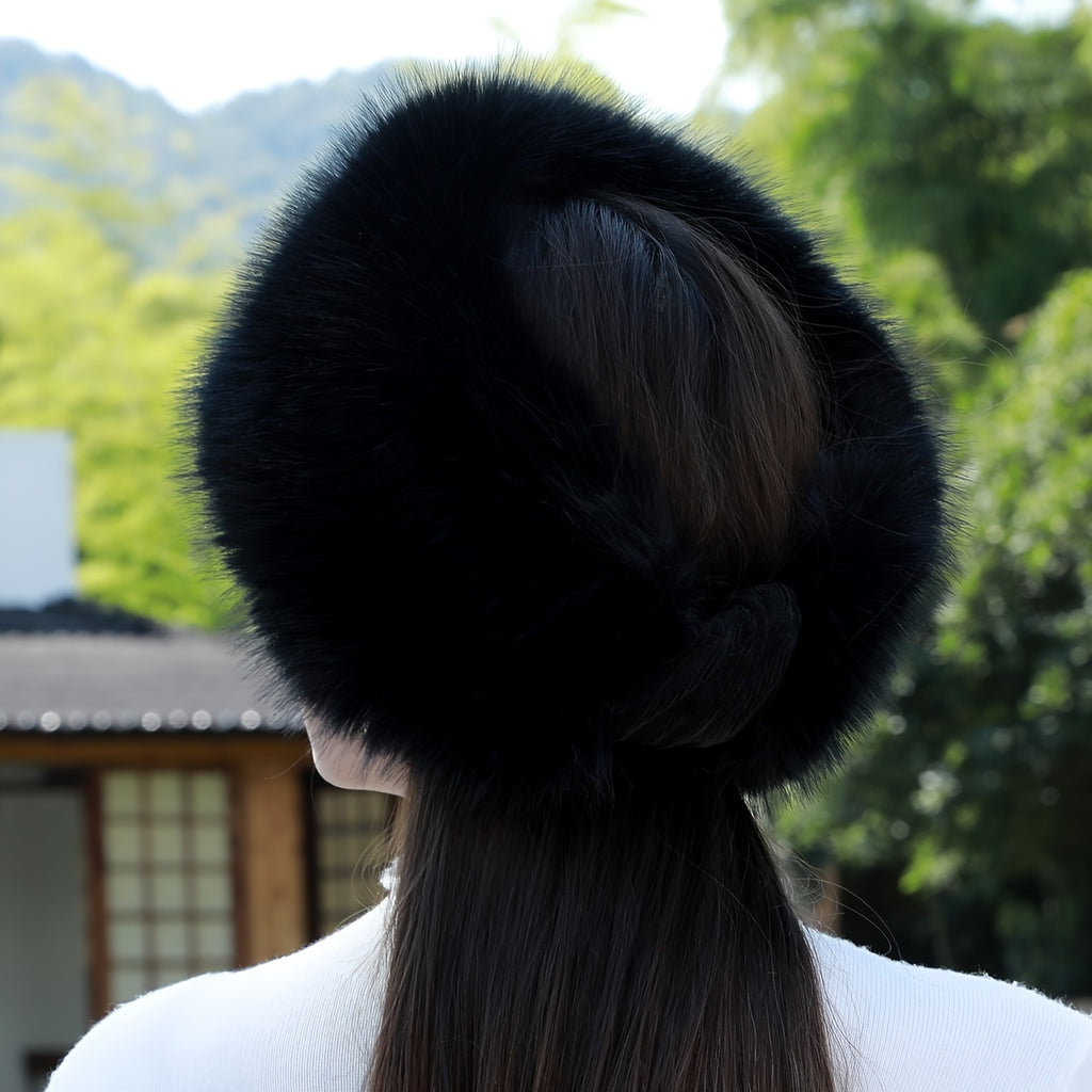 Winter Faux Fur Headband GR1542 bronxriverempiregardens