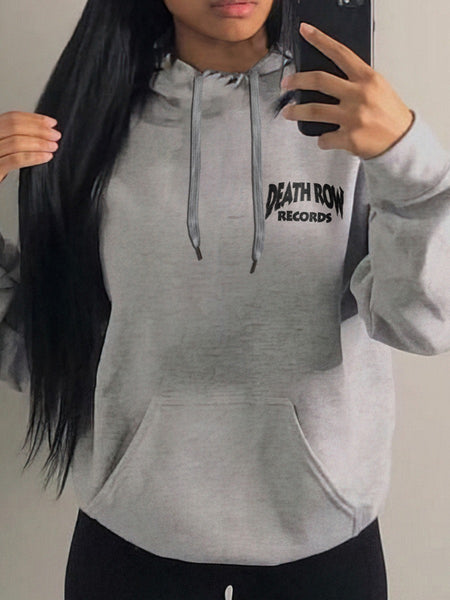 Plus Size Letter Print Pocket Design Pants Set AT9026