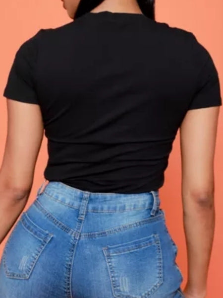 Expensive Letter Print T-shirt AR5021