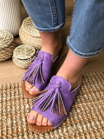 Women Casual Summer Stylish Slip On Flat Sandals VE12