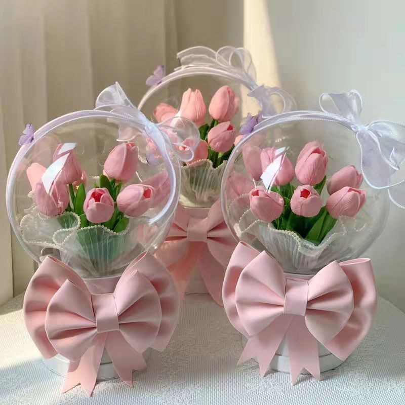 DIY Tulip Bubble LED Flower Bouquet LIN125 - Furdela