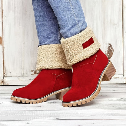 Women's Warm Plush Lined Boots RB1478 Furdela