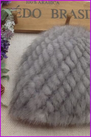 7 Colors Mink Fur Hat - Furdela