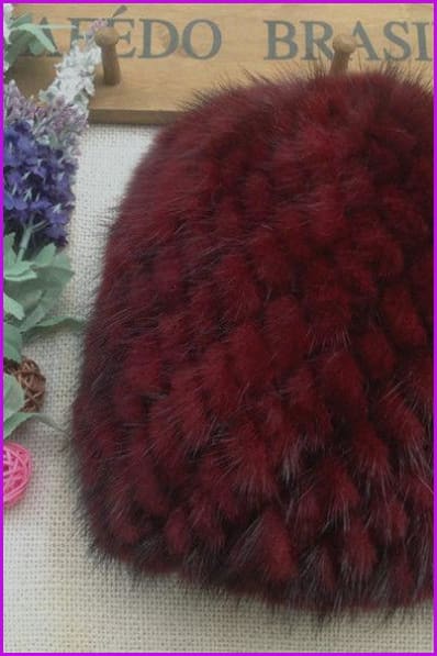 7 Colors Mink Fur Hat - Furdela