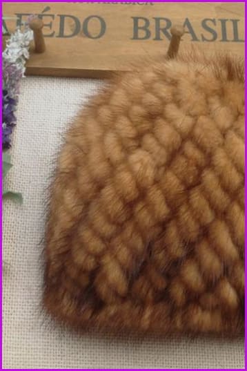 7 Colors Mink Fur Hat - Furdela