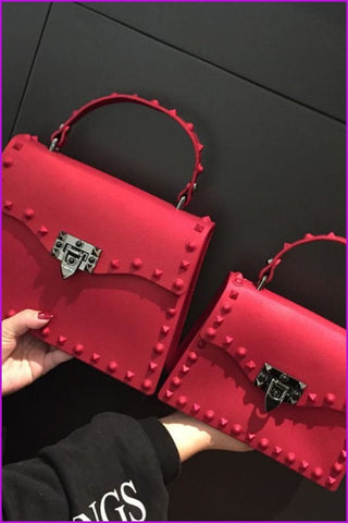 7 Colors Rivet PU Handbag/Cross Body Bag F091 - Furdela