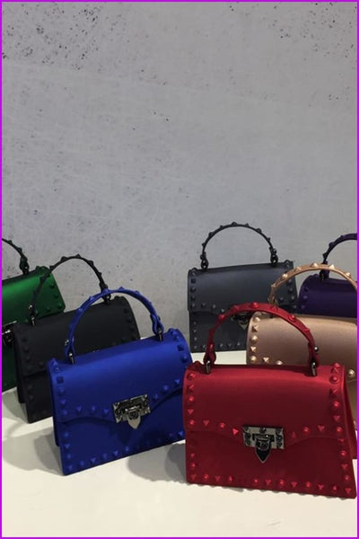 7 Colors Rivet PU Handbag/Cross Body Bag F091 - Furdela