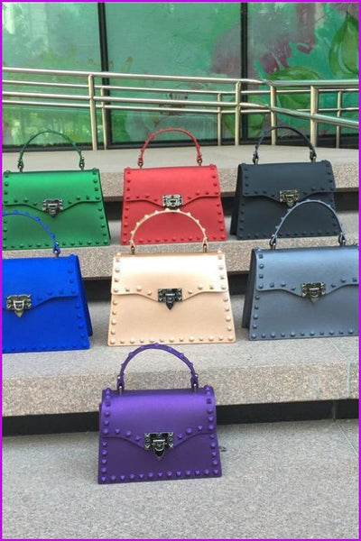7 Colors Rivet PU Handbag/Cross Body Bag F091 - Furdela