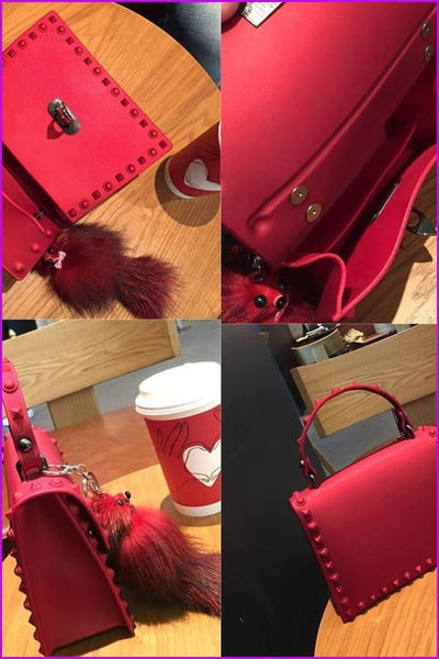 7 Colors Rivet PU Handbag/Cross Body Bag F091 - Furdela