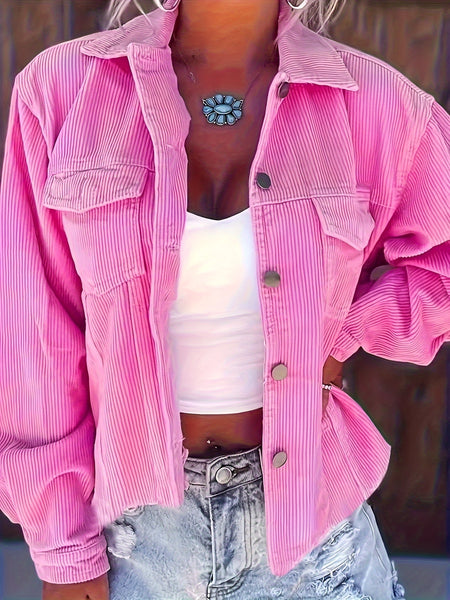 Casual Long Sleeve Collared Outerwear FG1258 Furdela