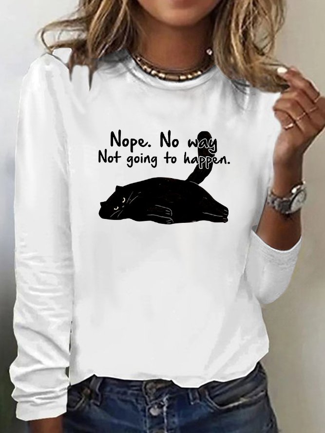 Cats Nothing Happens As Long As I Sleep Funny T-Shirt OY63