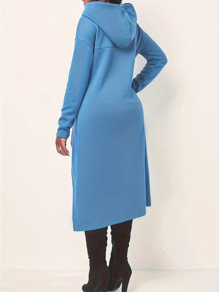 Casual Long Sleeve Drawstring Hoodie Sweatshirt KR0741 Furdela