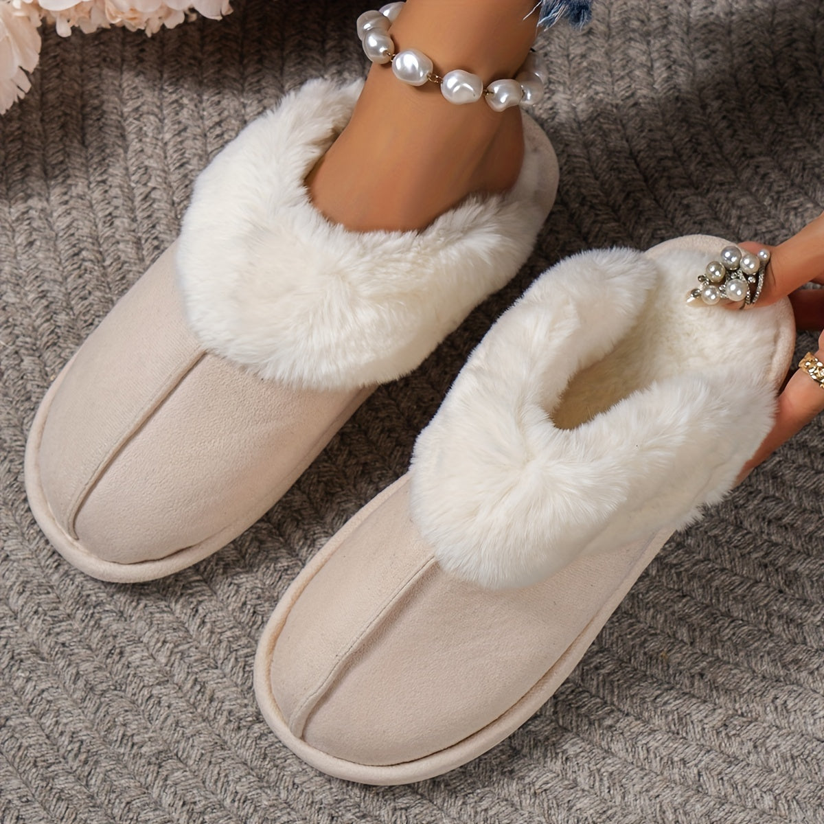 Women's Fluffy Furry Slippers RG7412 Furdela