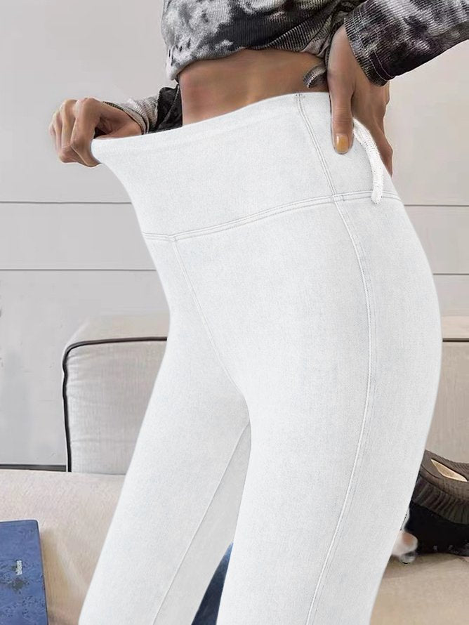 Push Up High Waist Warm Jeans Leggings Women Elastic Jeggings Denim Pants  Slim | eBay