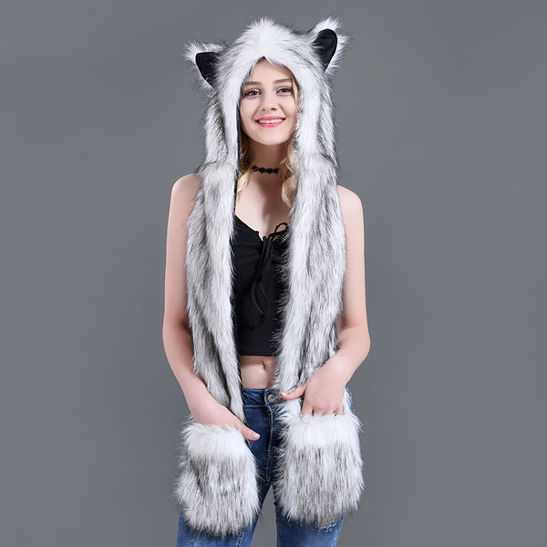Women Anime Spirit Animal Hood TH4257 Furdela