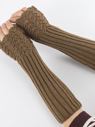 Half Finger Gloves Wool Gloves Arm Cover VT4