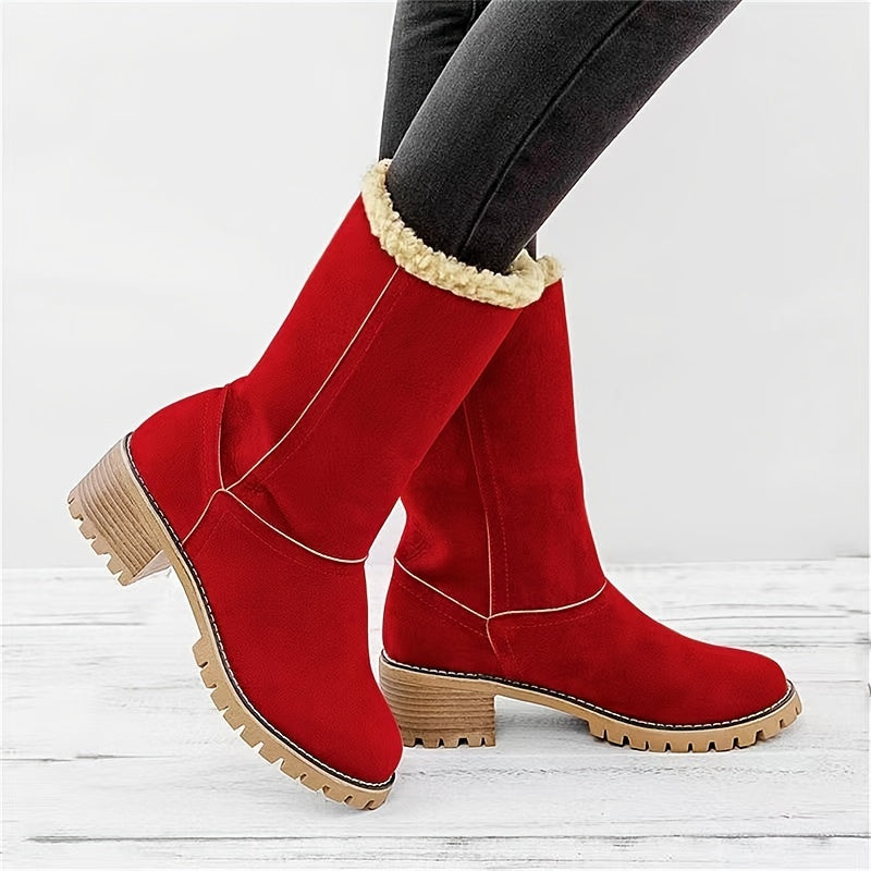 Women's Warm Plush Lined Boots RB1478 Furdela