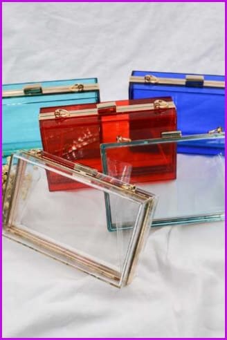8 Colors Fashion Transparent Handbag F158 - Furdela