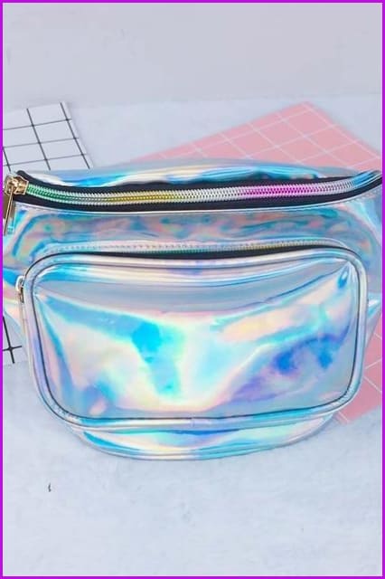 8 Colors Hologram Fanny Pack Waist Bag F052 - Furdela