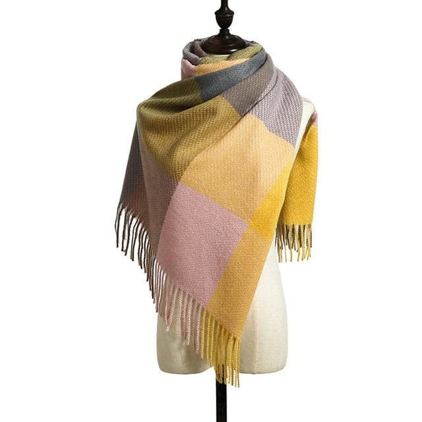 8 Colors Warm Wool Scarf Showl - Furdela Wholesale