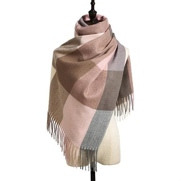 8 Colors Warm Wool Scarf Showl - Furdela Wholesale