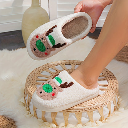 Christmas Tree Pattern Fuzzy Slippers DR6521 Furdela