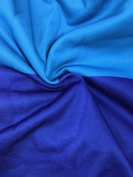 BASICS Plus Size Kangaroo Pocket Patchwork Drawstring Tracksuit Set BO2146