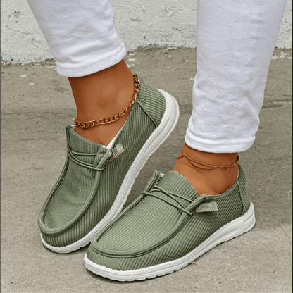 Women's Casual Flat Sneakers, Breathable Slip-on Low Top Sneakers, Comfortable Walking Shoes SE104