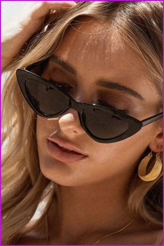 9 Colors Vintage Triangular Sunglasses - Furdela