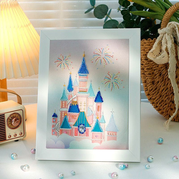 DIY castle embroidery decoration
