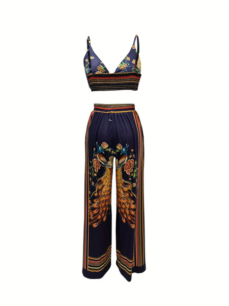 Boho Butterfly Print Two-piece Set DJ2574 Furdela