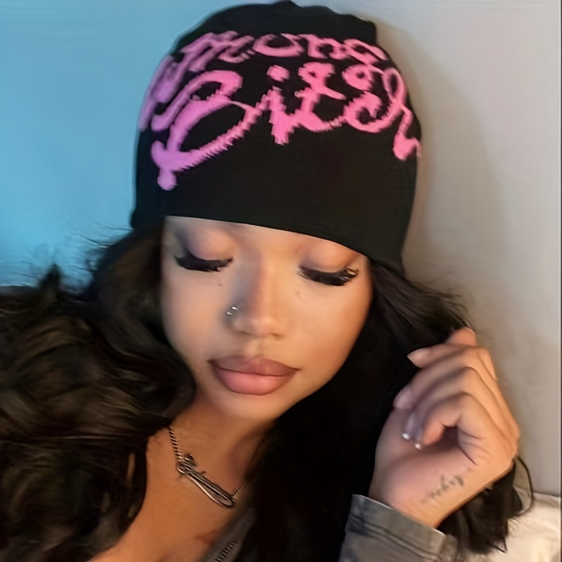 Y2K Letter Jacquard Beanie EH4018 Furdela