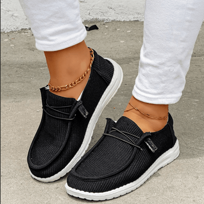 Women's Casual Flat Sneakers, Breathable Slip-on Low Top Sneakers, Comfortable Walking Shoes SE104