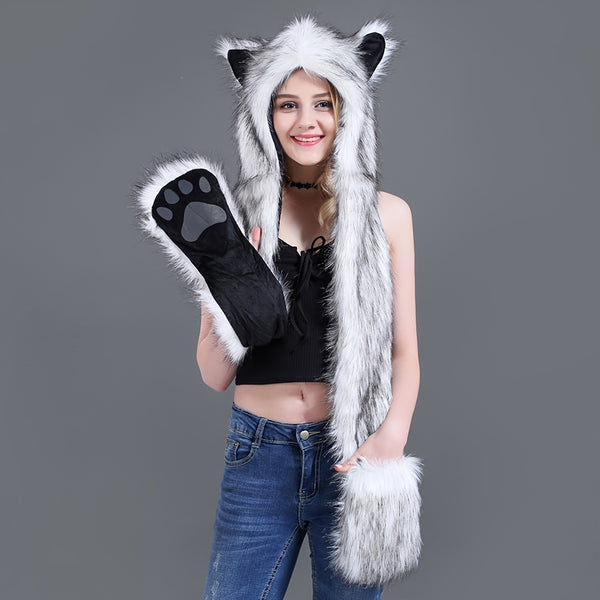 Women Anime Spirit Animal Hood TH4257 Furdela