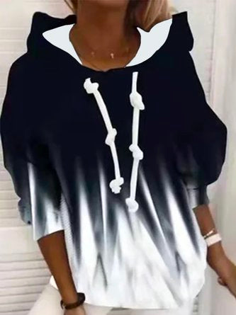 Ombre Long Sleeve Sweatshirt Hoodies Women QAL37