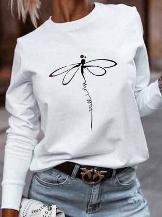 Casual Dragonfly Sweatshirt QAL54