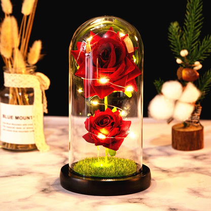 Rose LED Light In Glass - Furdela