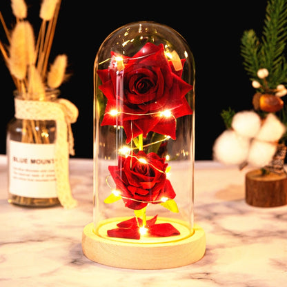 Rose LED Light In Glass - Furdela