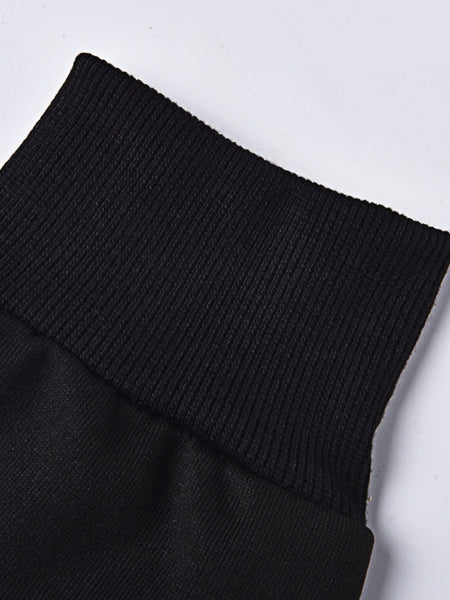 Plus Size Cartoon Letter Print Kangaroo Pocket Tracksuit Set AR7055