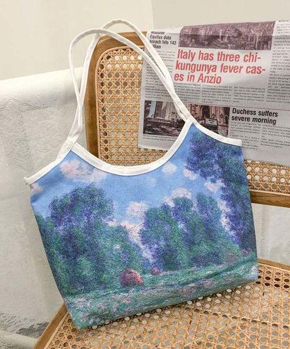 Beautiful Paitings Art Canvas Satchel Handbag LY1767