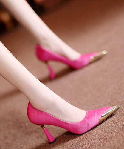 Beautiful Pink High Heels Pointed Toe Stiletto High Heels LC0188