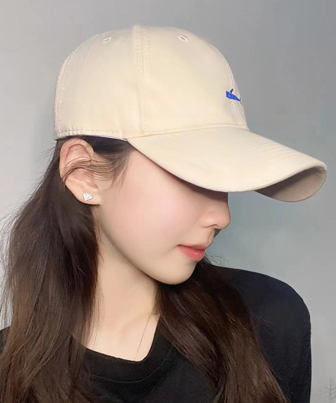 Chic Beige Embroideried Patchwork Baseball Cap Hat LY537