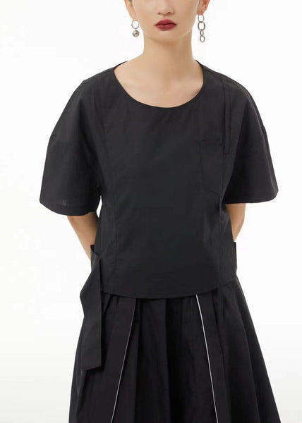 Chic White O-Neck Oversized Cotton Tank Tops Summer LC0109